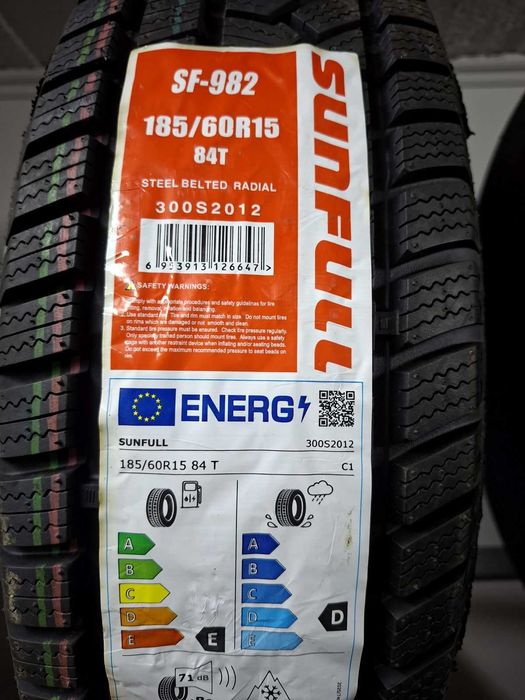 185/60 R 15 Nowe zimowe opony SUNFULL SF 982