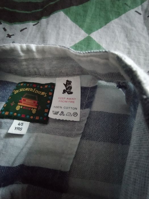 Koszula chłopięca z krótkim rękawem rozmiar 110 cm