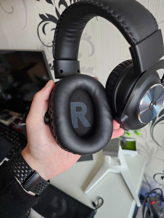 Игрові навушники, гарнітура Logitech G Pro / Pro X/ usb 7.1/blue voice