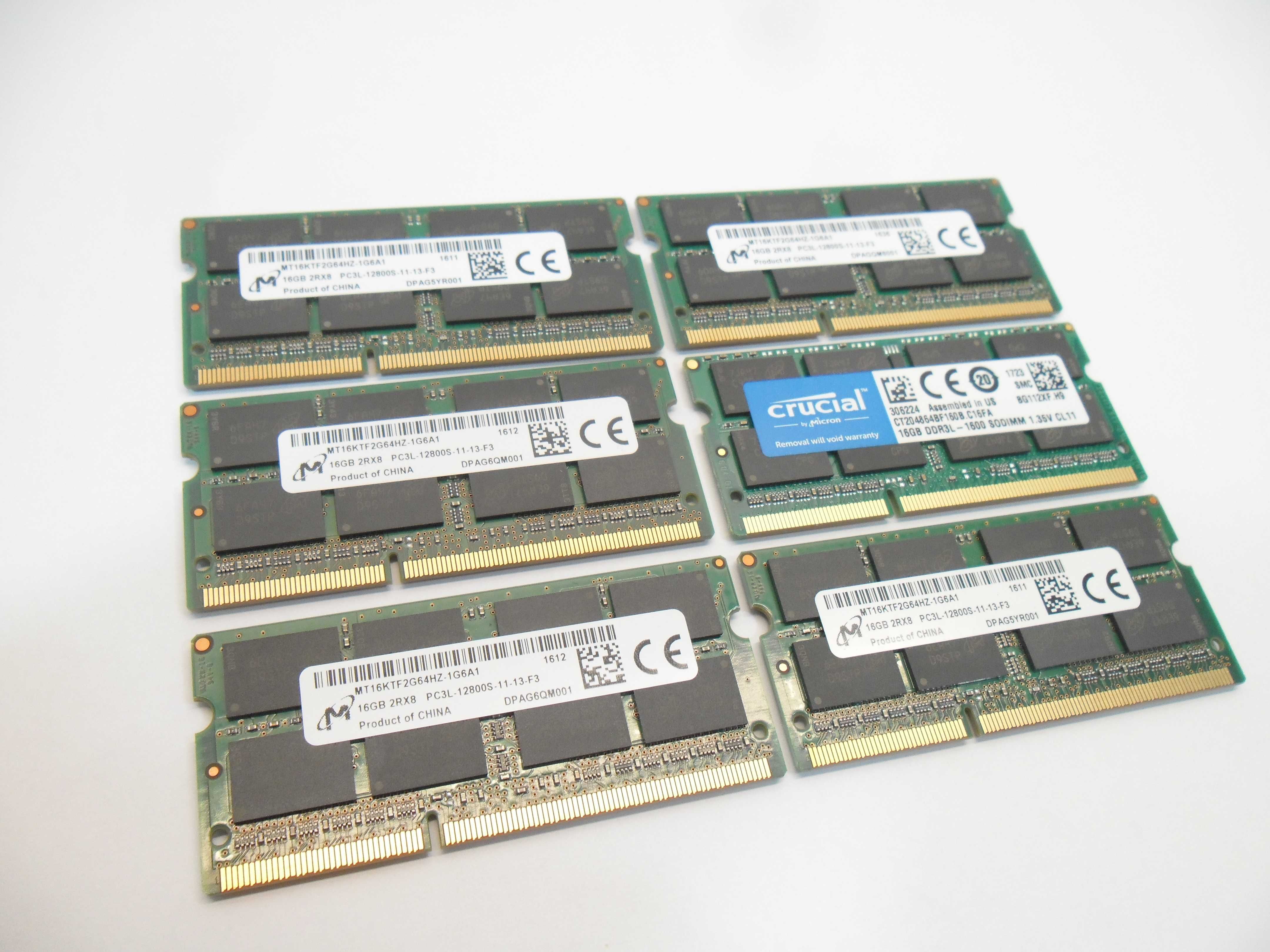 Pamięć RAM 32GB DDR3L w DWÓCH kościach 2 x 16GB Rok gw. FV23 sklep