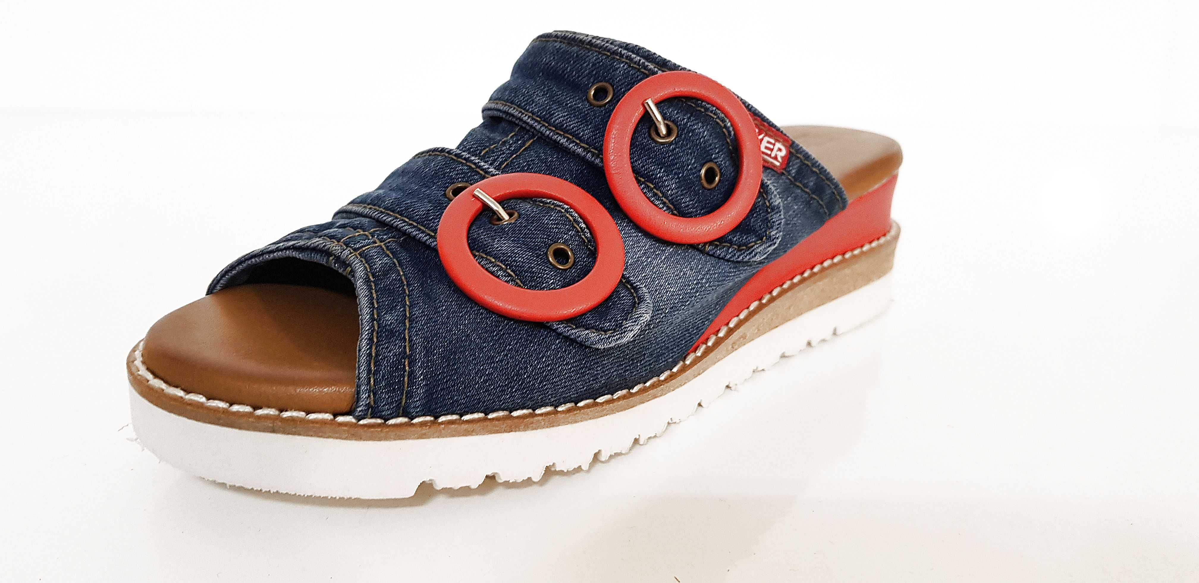 Klapki damskie ARTIKER 54C0202 platforma blue jeans r. 37,38,39,40,41