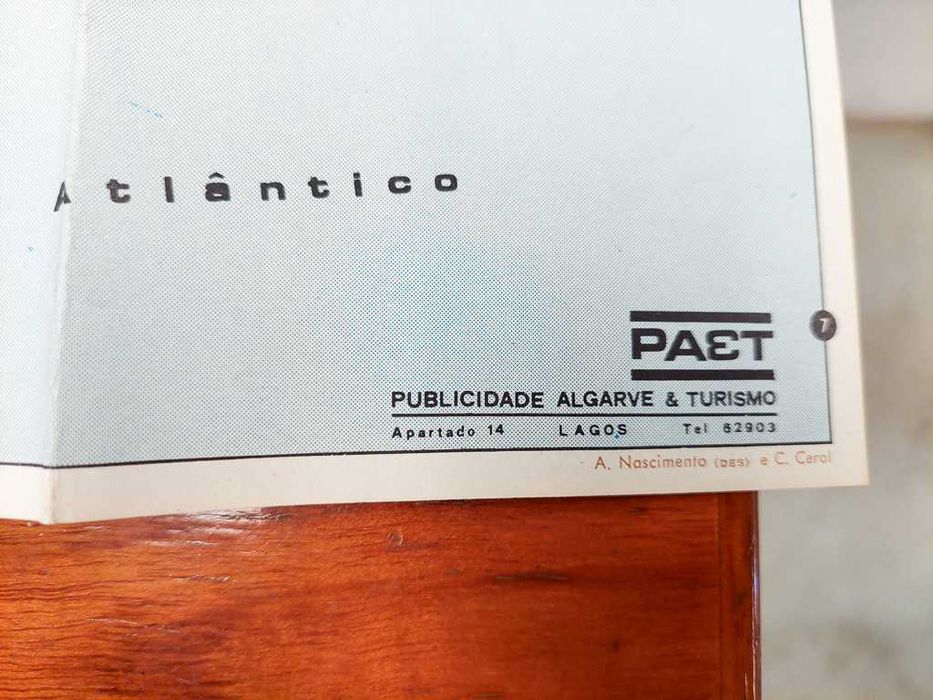 Mapa das Estradas do Algarve - Portugal - 1973