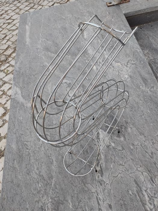 Suporte fruteira metalica tubolar para laranjas para bar restaurante