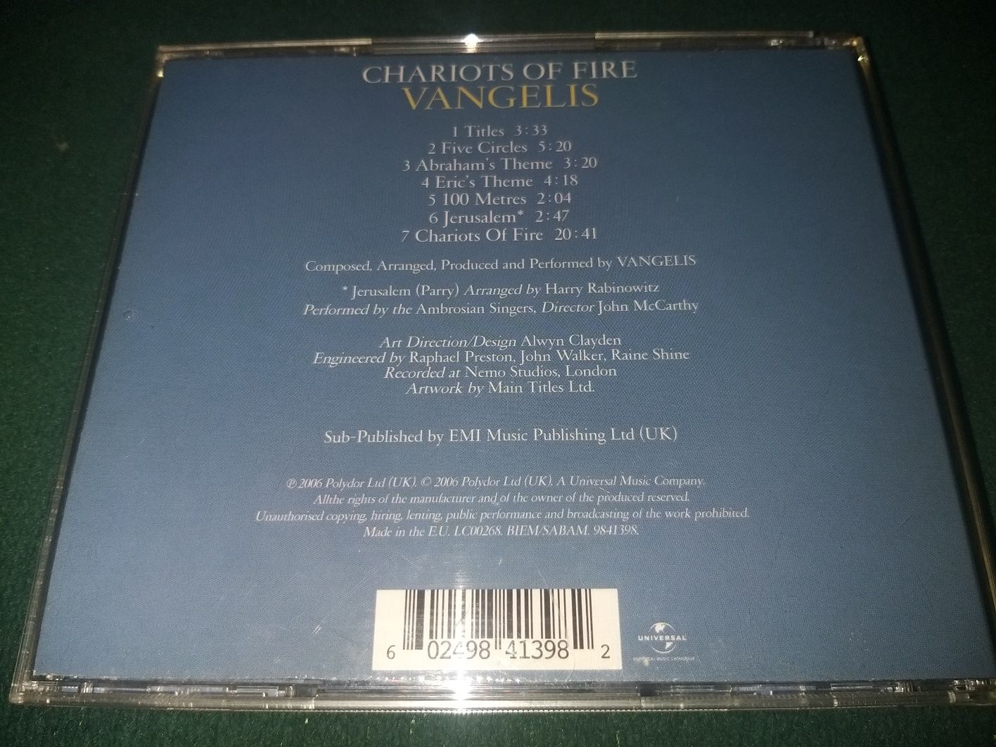 Vangelis.    Chariots Od Fire.