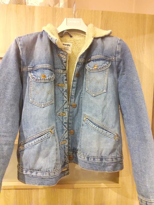 Kurtka jeansowa Wrangler ocieplana rozmiar XS