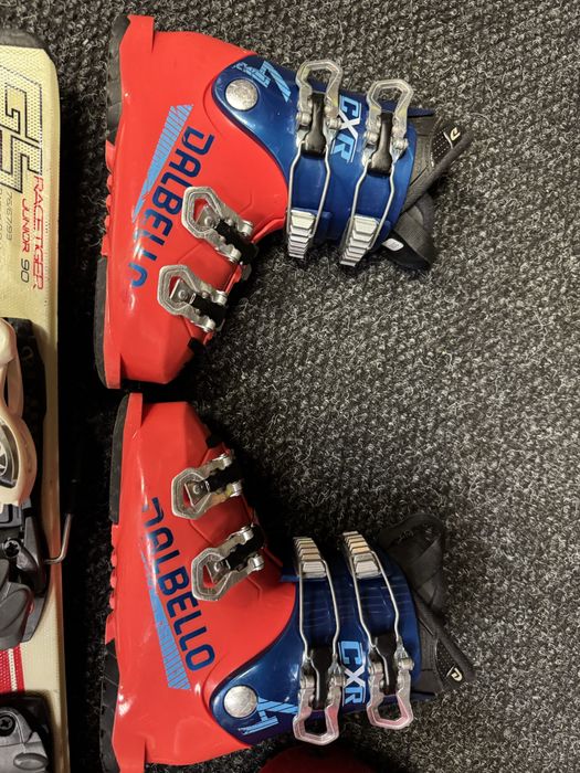 Zestaw Narty Junior Volkl Racetiger 90cm + Buty Dalbello  + Kask Bolle