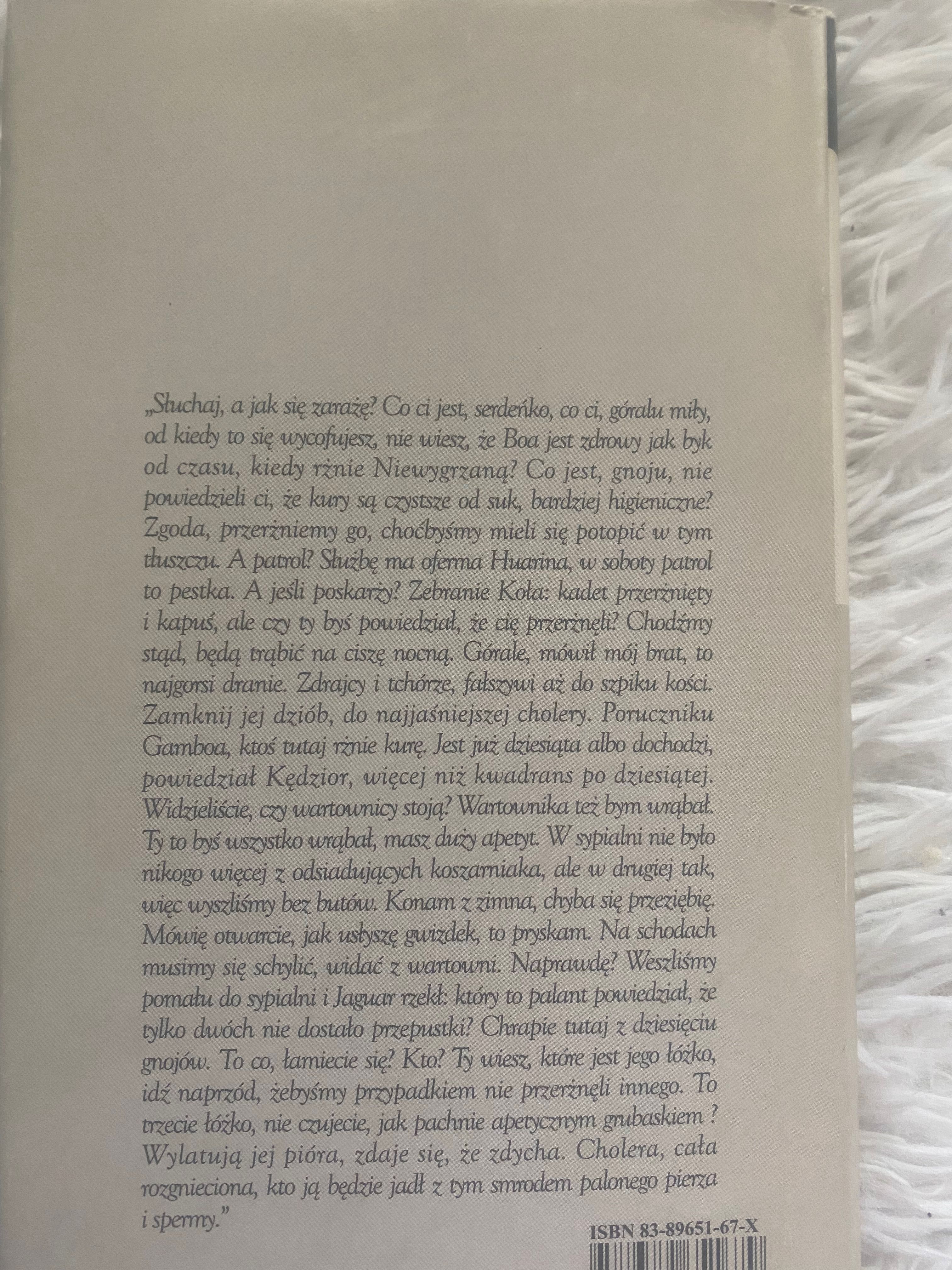 Mario Vargas LLosa miasto i psy