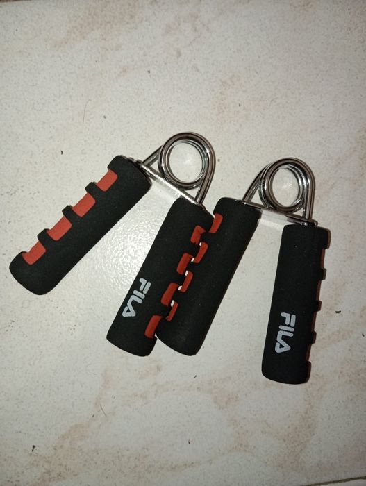 Par de paralelas p/flexões+Molas de mão (treino de calistenia)