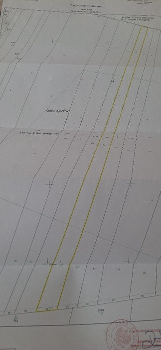 Działka rolna 0,2219 ha Sączów.  Śląskie