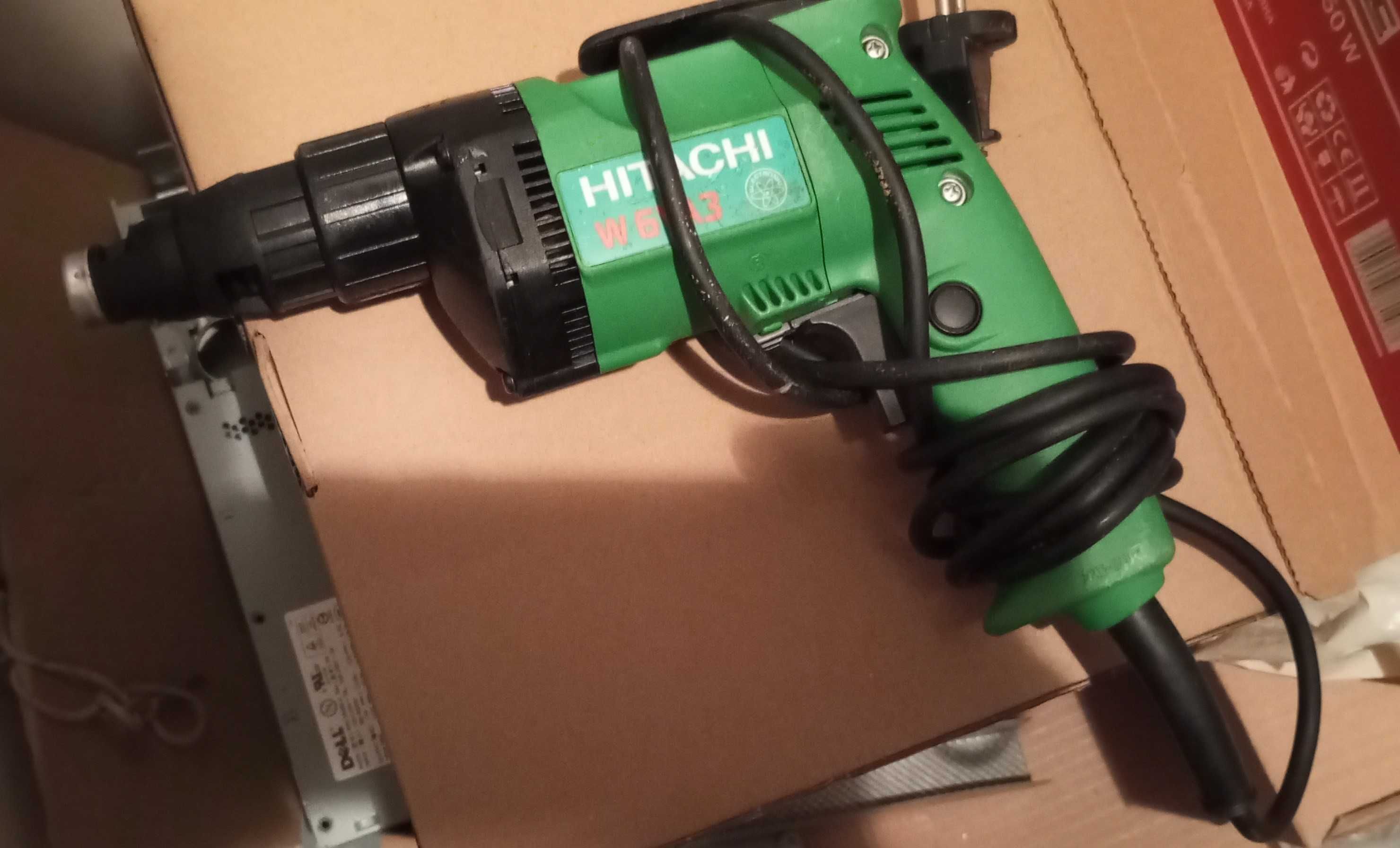 Zakrętarka Hitachi W6VA3 600W do suchej zabudowy karton gips HEX Bity