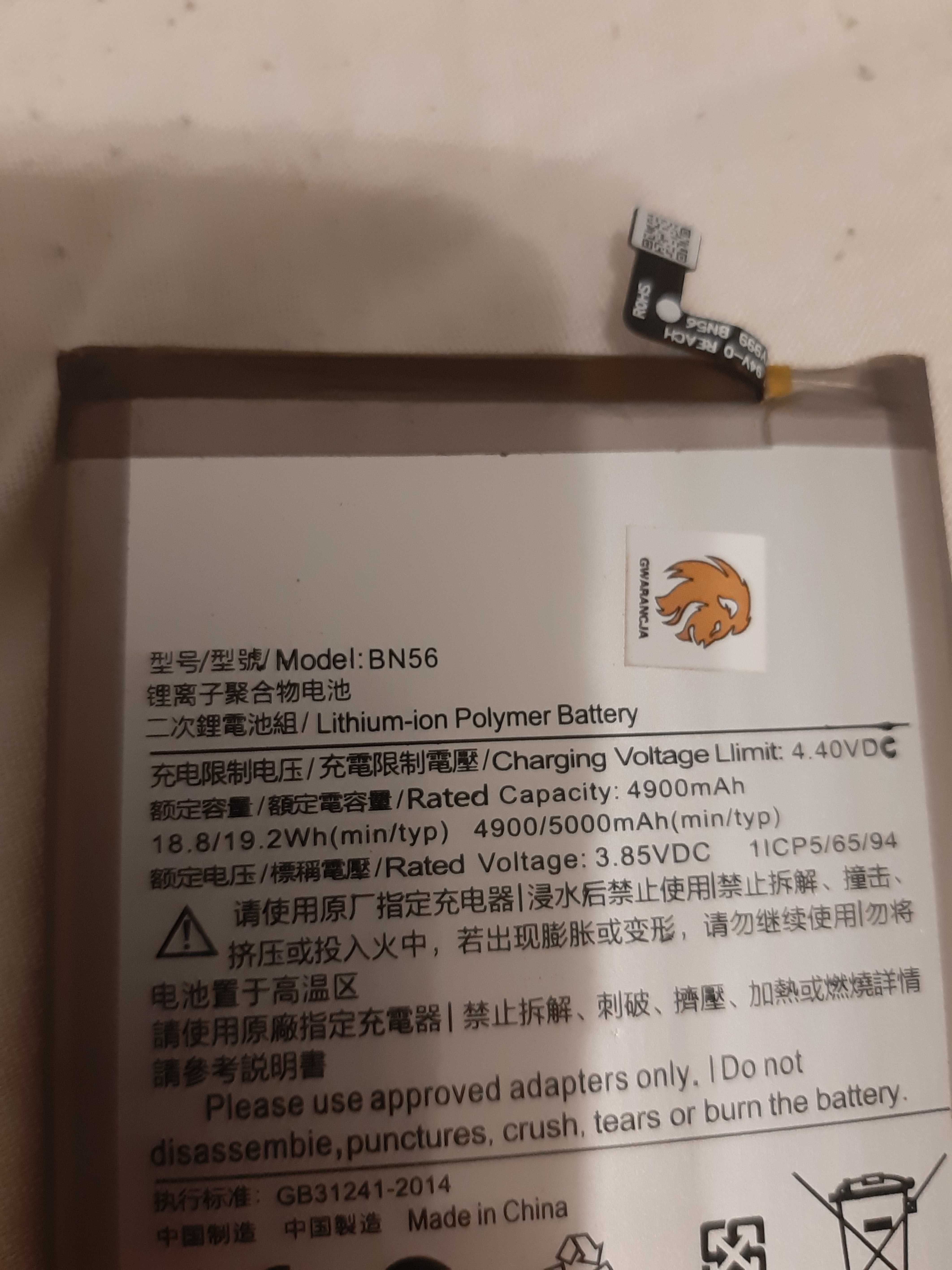 Nowa bateria Xiaomi Redmi BN56 Xaiomi Redmi 9/9A