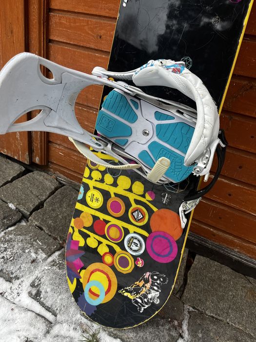 Deska snowboard Burton Feather 149cm wiązania Rome SDS