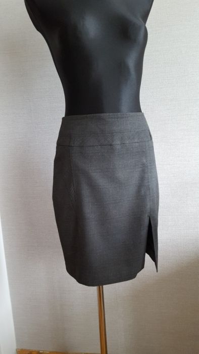 Nowa elegancka spódniczka spódnica ołówkowa szara orsay s 36