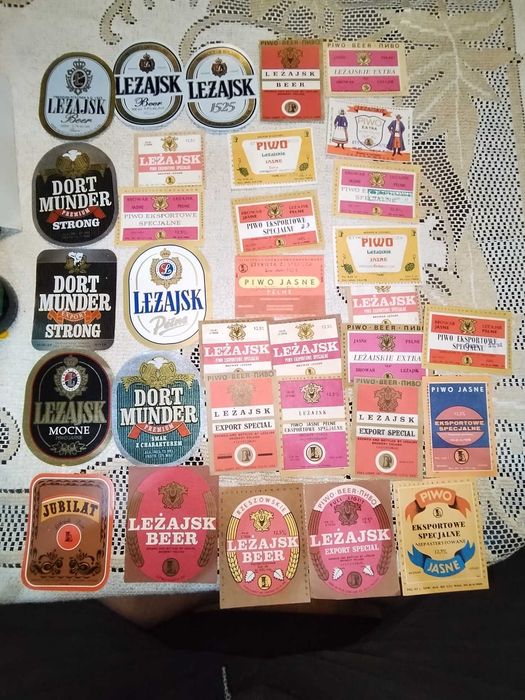 Browar Lezajsk zestaw 30 szt. etykiet na piwo