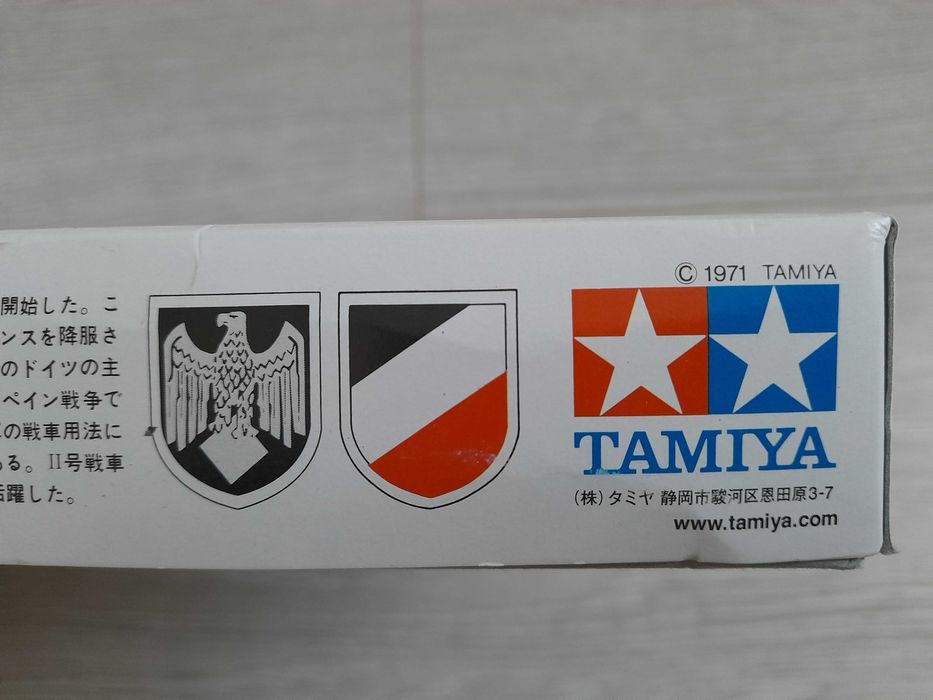 Tamiya Panzerkampfwagen II Ausf. F/G model 1:35 kolekcja 1971r wojna