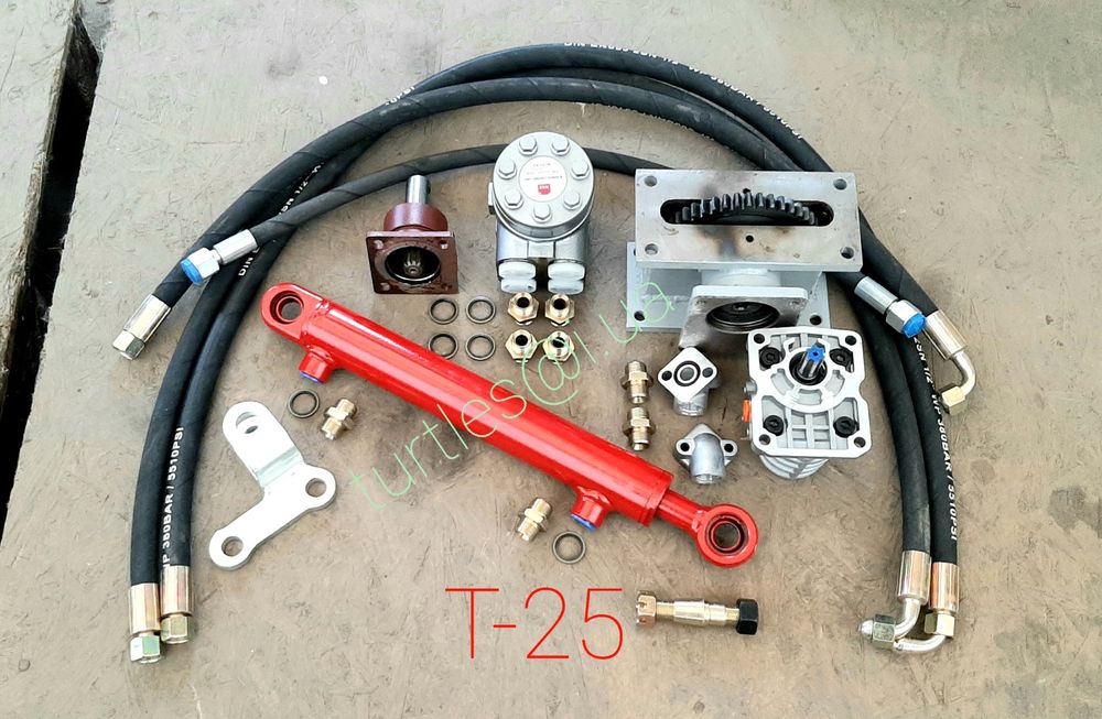 Т16 Т25 Т40 Переоборудовання МТЗ ЮМЗ Т150 під насос дозатор вместо ГУР