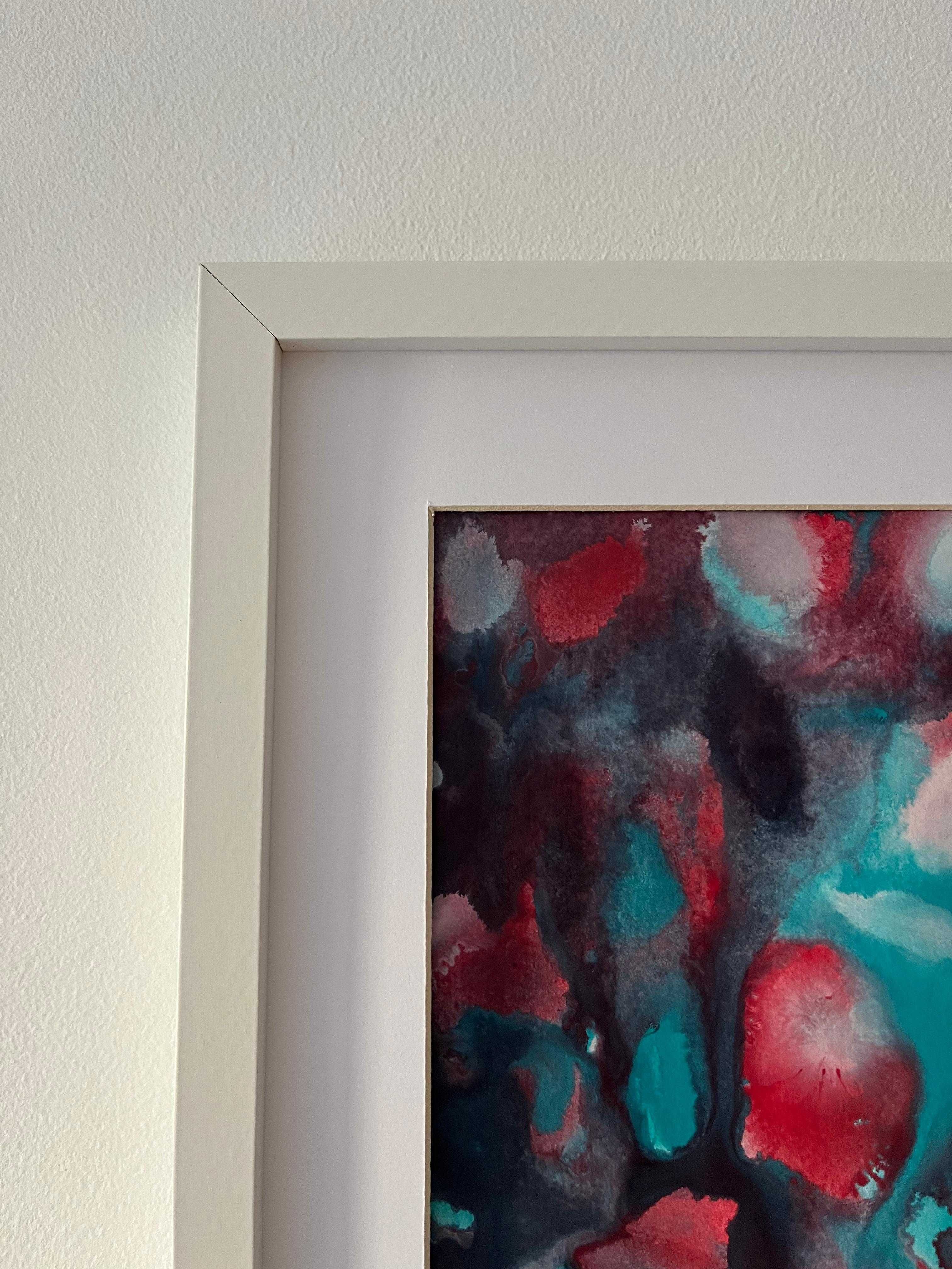 Pintura abstrata em acrílico