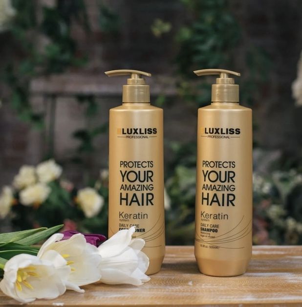 Кератиновий Набір Luxliss Keratin Care шампунь та кондиціонер 2х500 мл