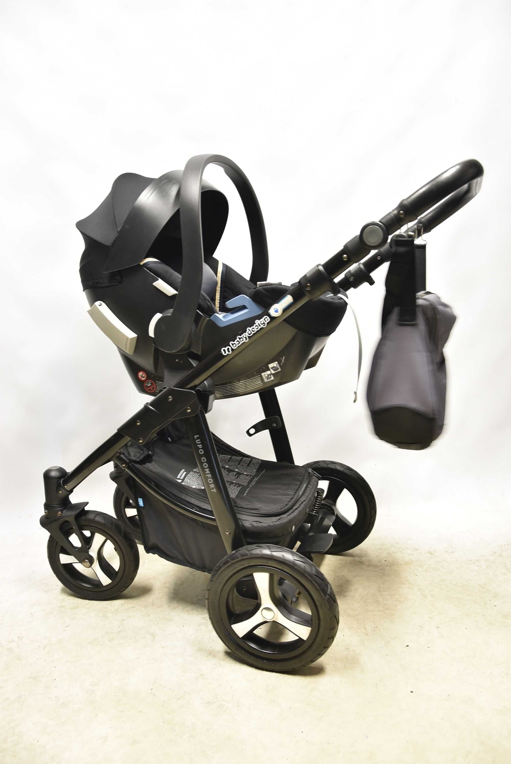 Baby Design Lupo Comfort 3w1 z fotelikiem Cybex Aton 5 - STAN BDB
