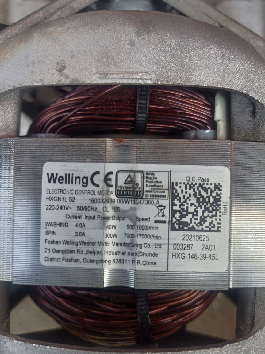 Двигун до пральної машини. Welling hxgn1l.52