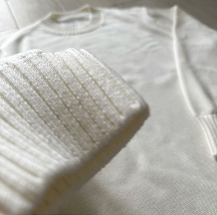 Suitsupply светр чоловічий вовна бежевий білий XL