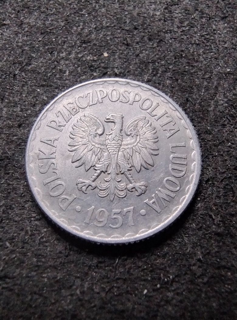 PRL 1 złoty 1957 piękna