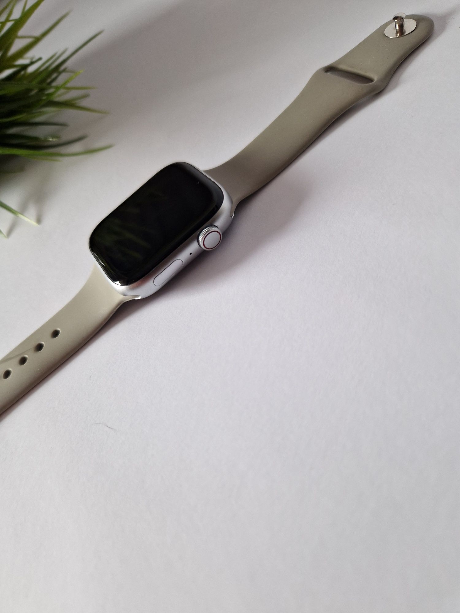 Smartwatch 9 max, komplet z szarym paskiem, paski do wymiany