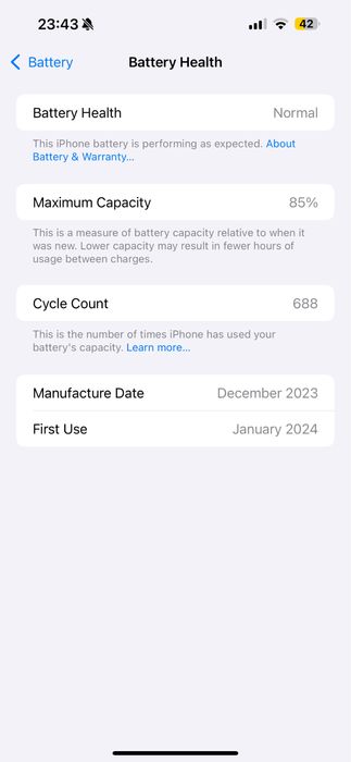 Iphone 15 Pro Max 256GB semi novo