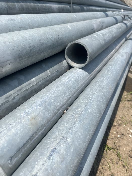 Rura stalowa ocynk fi 60/52 - 4mm - 3,8 m