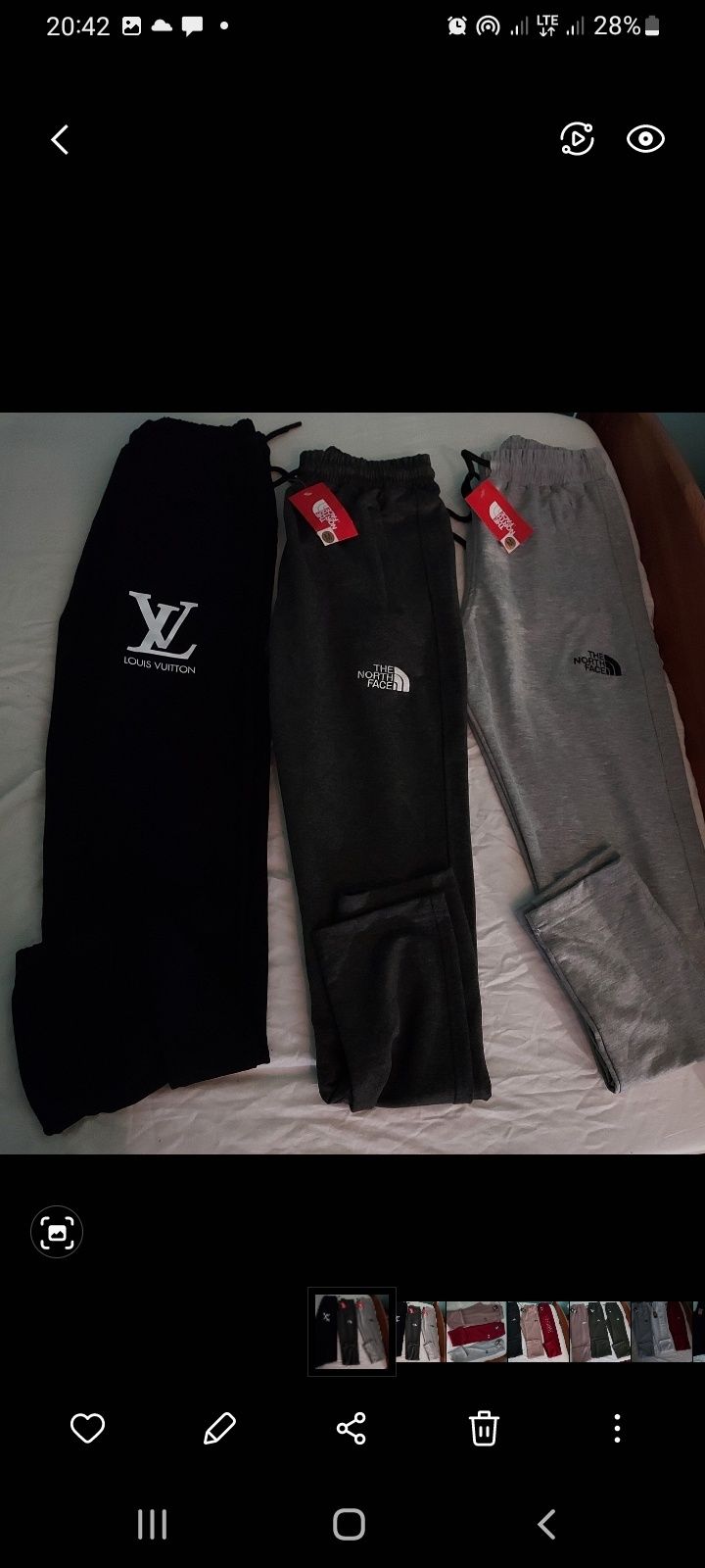 Męskie spodnie bawełniane. Adidas. Nike. Calvin Kleina. The north face