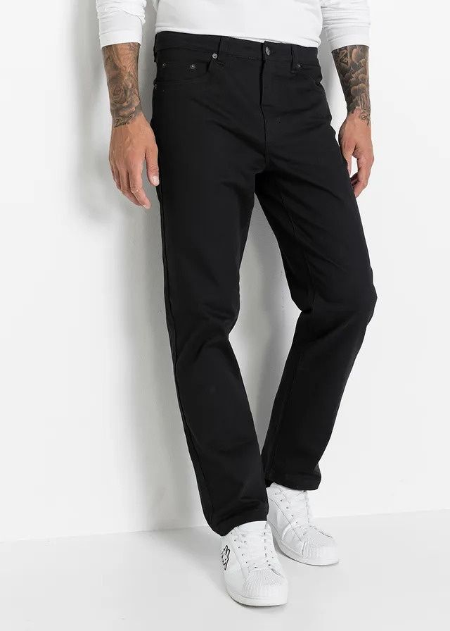 B.P.C męskie spodnie jeansowe czarne classic fit ze strechem 30.