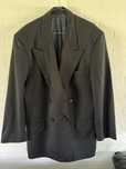 Granatowa marynarka vintage uniwesalna hugo boss dwurzedowa welna