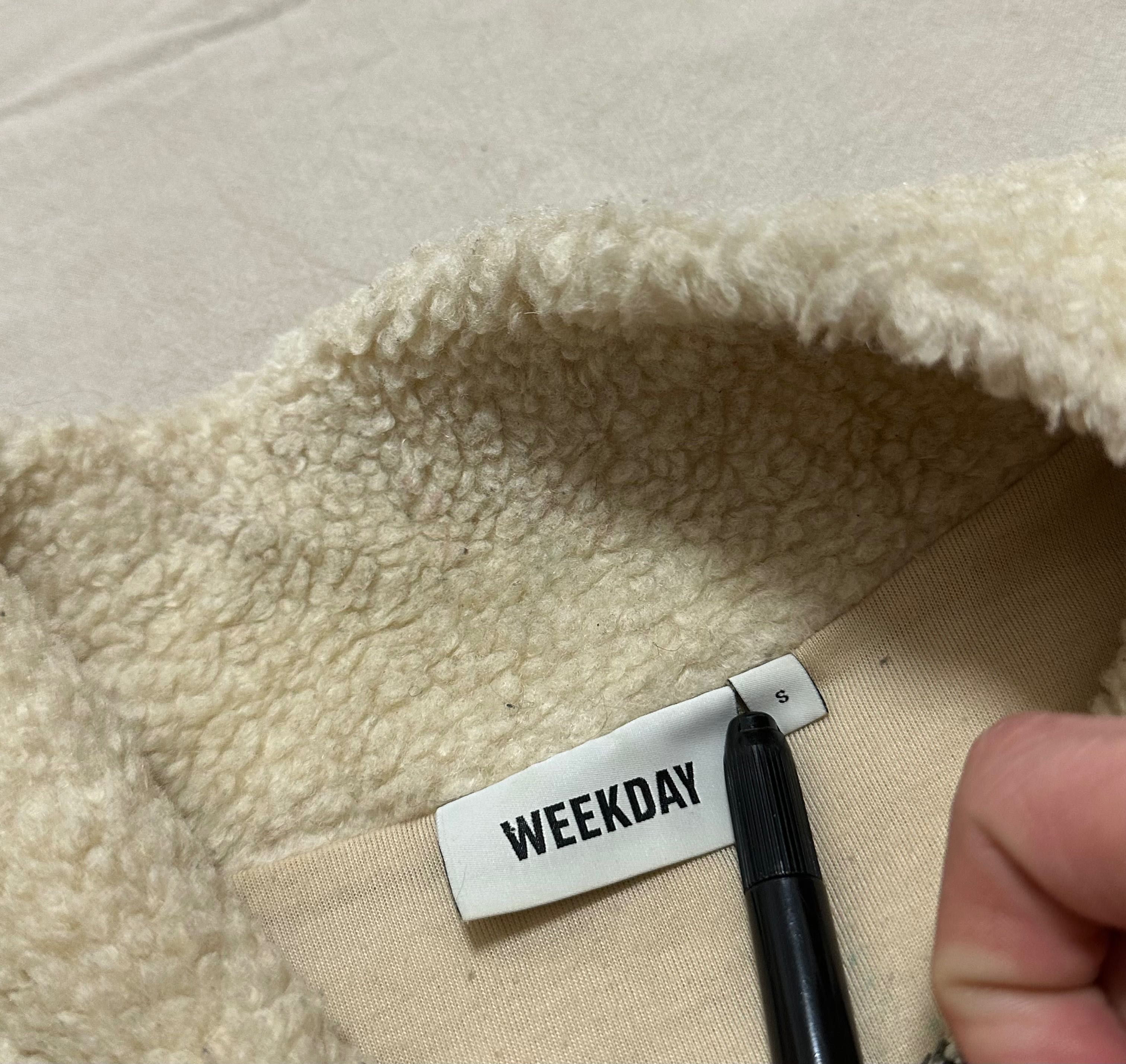 Тедди кофта weekday M размер флис плюшевая