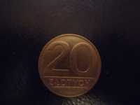 Монета 20 zlotych (1989г)
