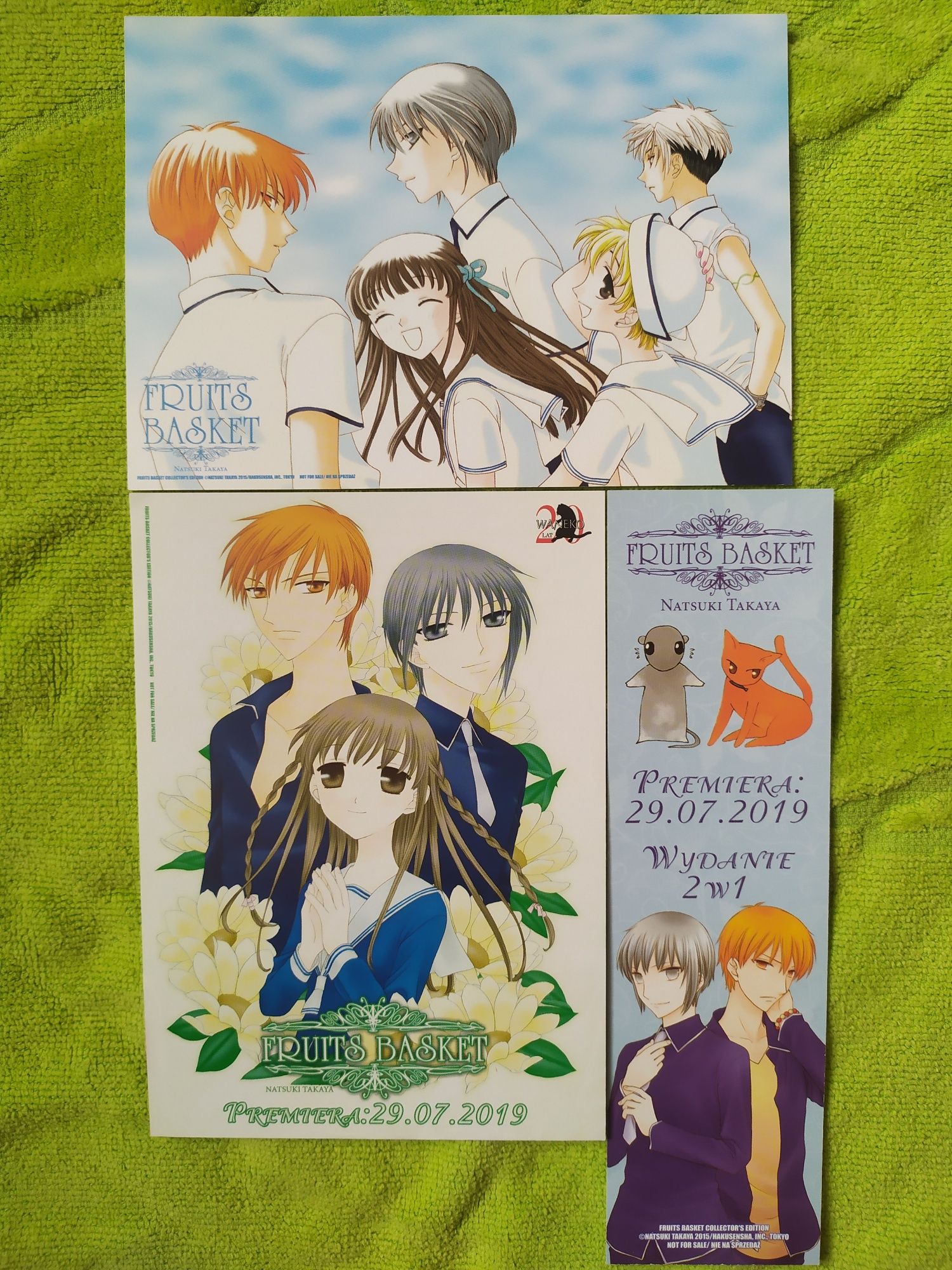 Manga Fruits Basket pocztówka zakładka ulotka dodatki Waneko