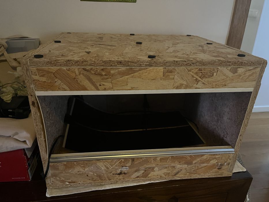 Terrário para répteis com manta térmica de oferta!