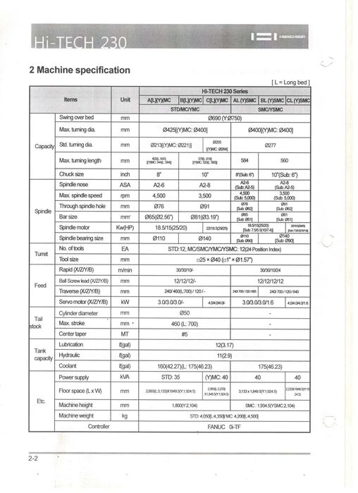 Tokarka CNC Hwacheon HI-TECH 230B