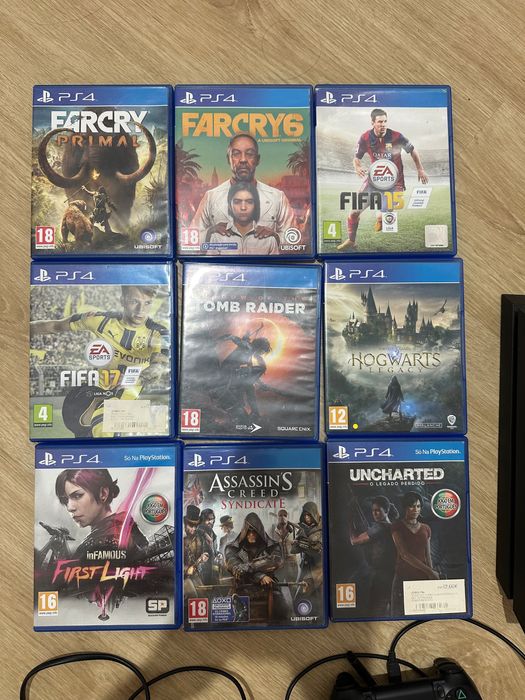 Ps4 com 9 jogos 1 comando