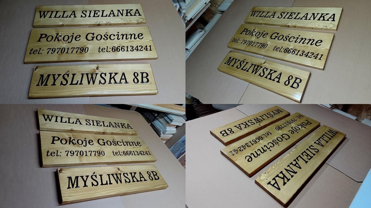 Deska z grawerem na prezent decha grawerowana napis na drewnie szyld