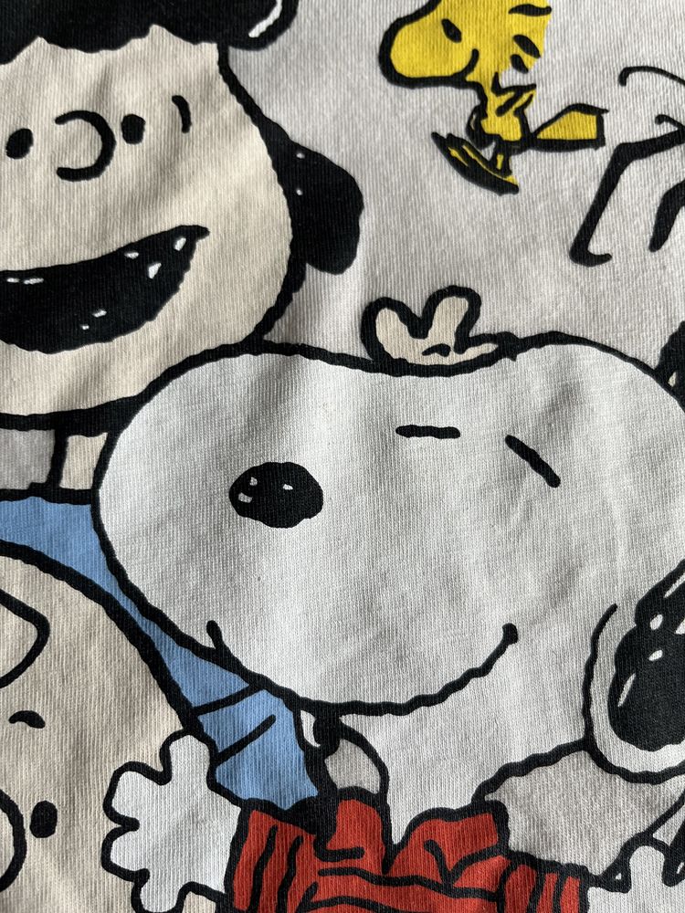 Beżowy tshirt ze Snoopy Zara