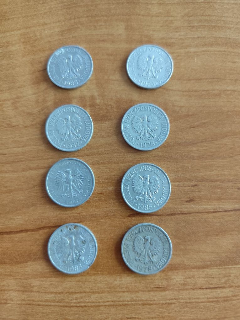 Moneta 50 groszy 8szt. rocznik od 1978r-1987r