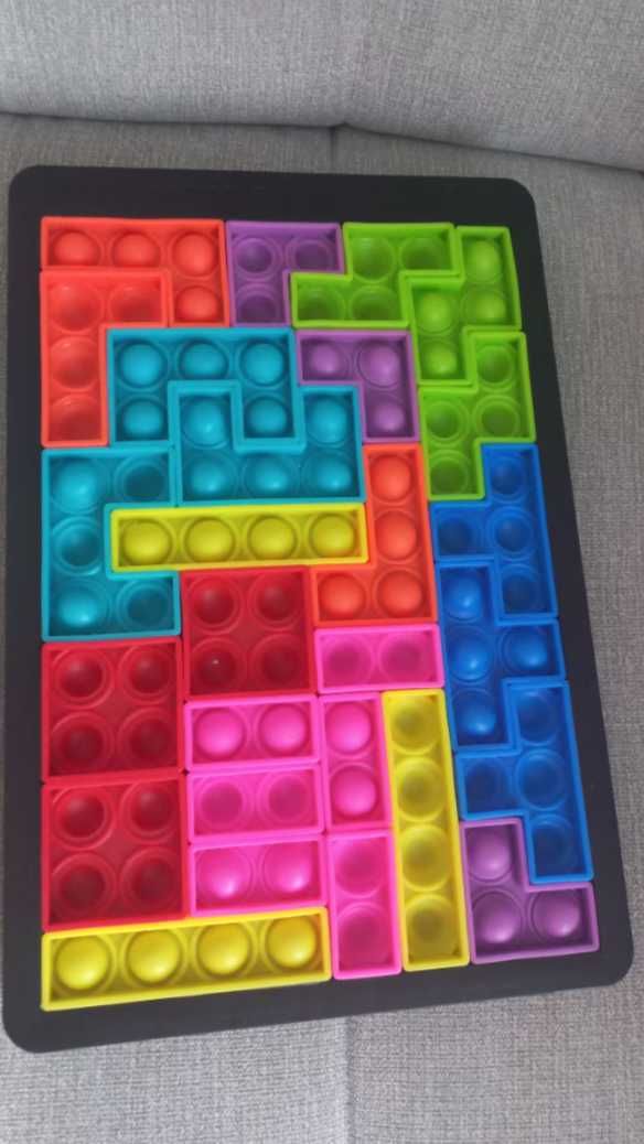 Układanka sensoryczna Tetris popit Zabawka Gra Logiczna dla Dzieci Dom