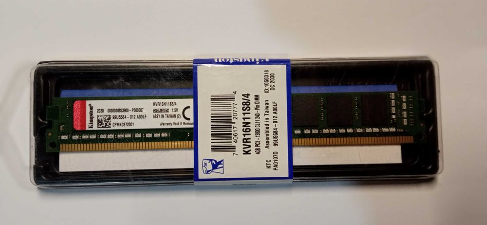 Оперативна пам'ять DDR3 4GB 1600 MHz Kingston (KVR16N11S8/4)