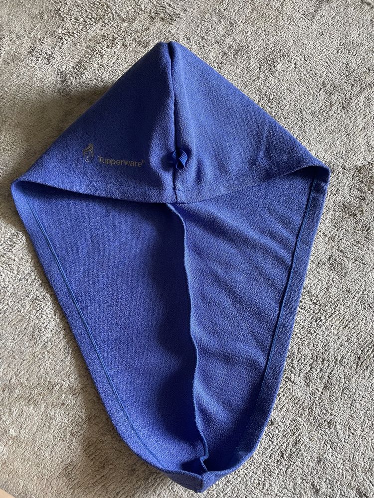 Tupperware turban do włosów szybkoschnący niebieski
