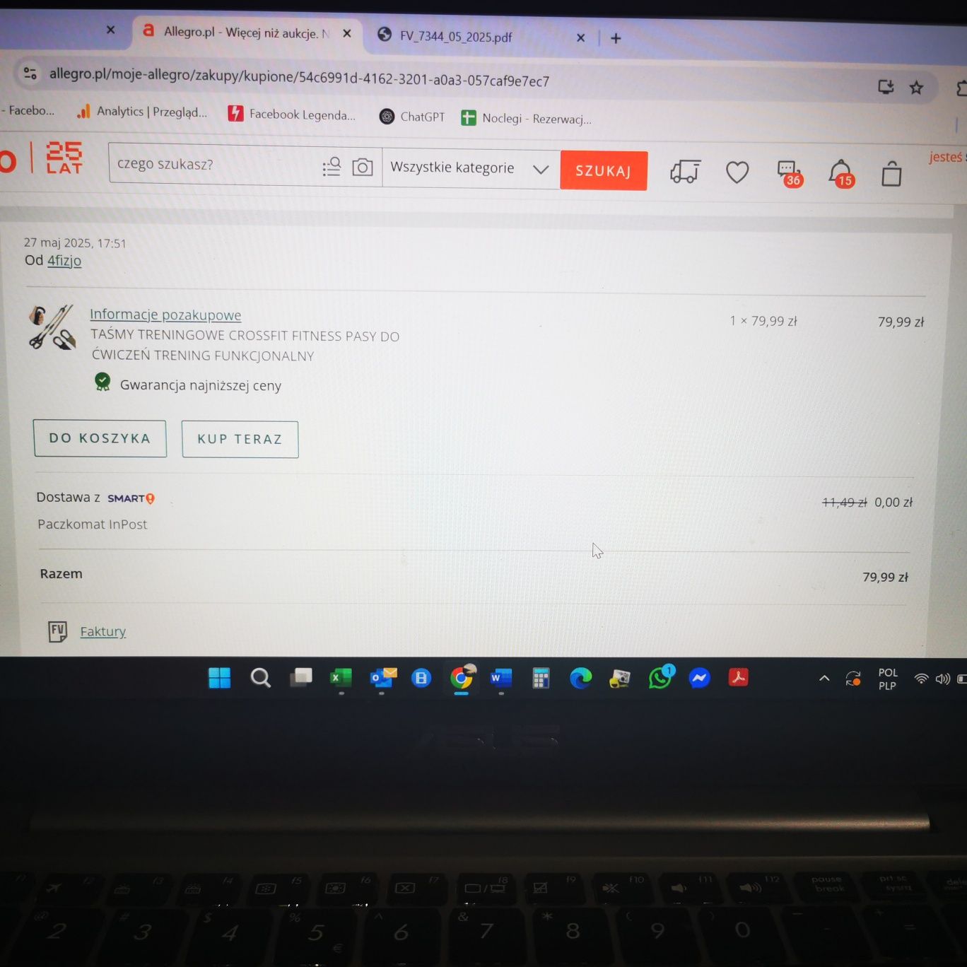 Taśmy treningowe TRX NOWE