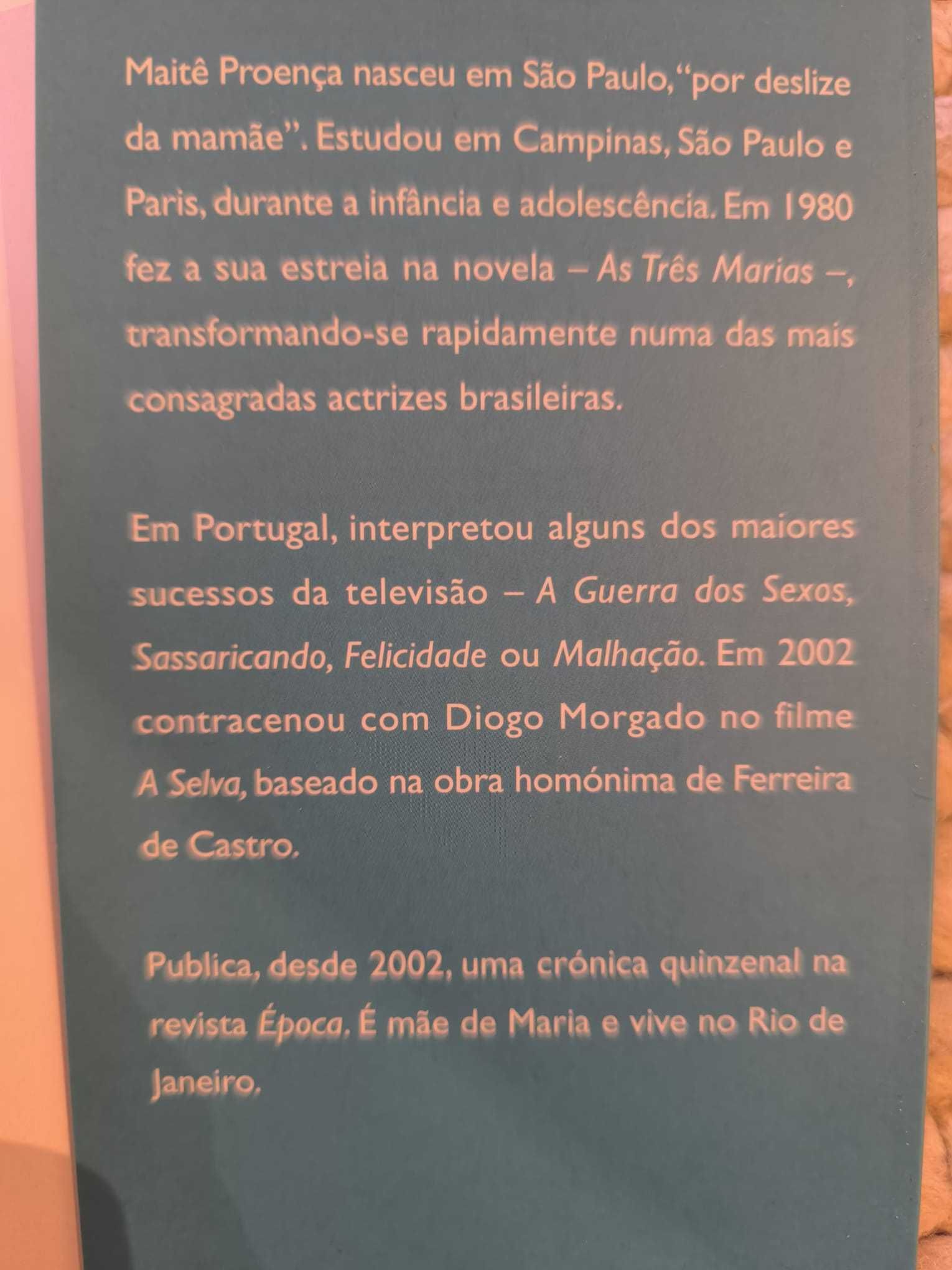 Livro "Entre Ossos e a Escrita" de Maitê Proença