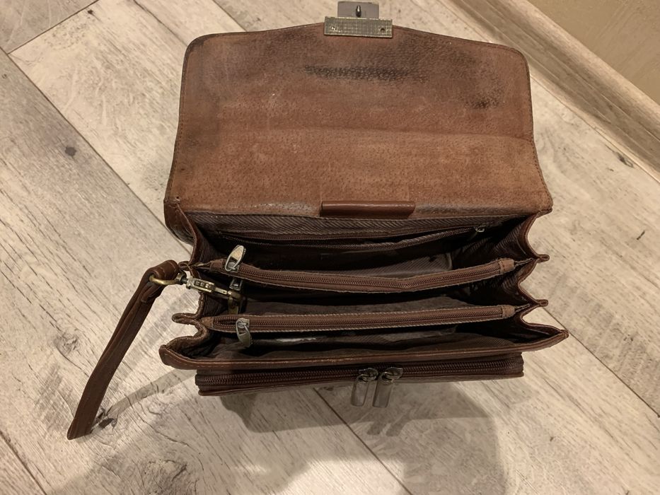 Барсетка натуральна кожа