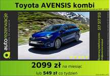 Wynajem wypożyczenie samochodów/aut za 1299 za 30 dni lub 335 co 7 dni