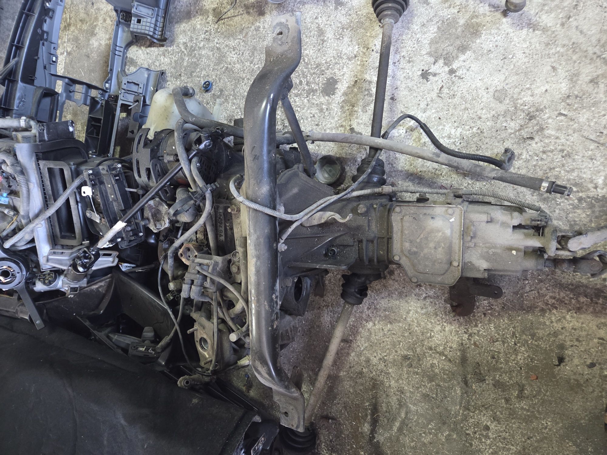 Fiat Cinquecento 0.7 pakiet części. 451/A silnik skrzynia zderzak