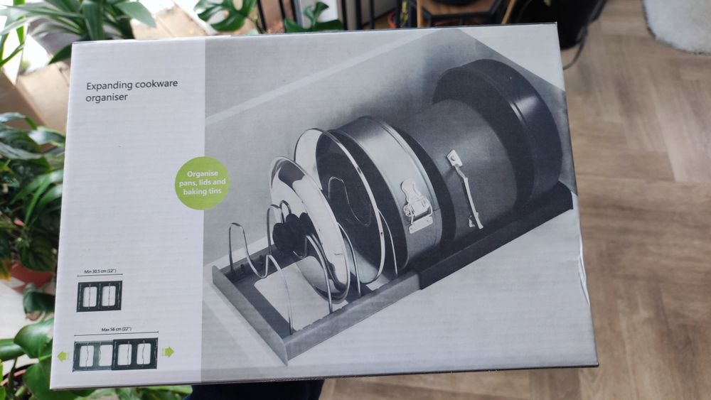 Organizer do szuflady garnki pokrywki